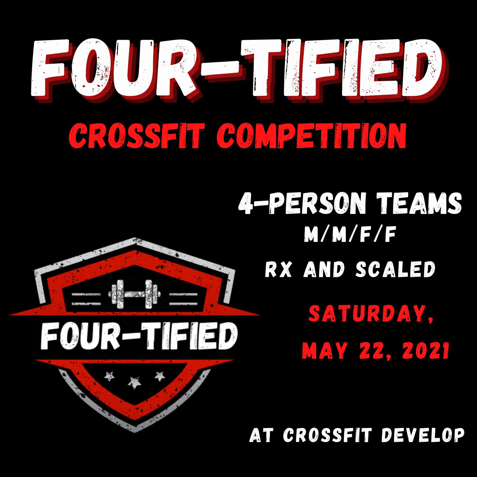 FOUR TIFIED CrossFit Competition Competitors Calendar